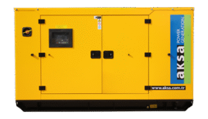 Aksa jeneratör 110 kVA baudouin dizel mühərrikli kabinli model APD110BD