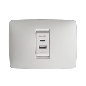 Gewiss GW10449 USB&type C ağ rəng