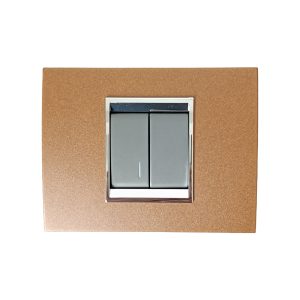 Gewiss GW12002 1M işıqlı elektrik açarı, GW12001 1M elektrik açarı metal çərçivə oksid