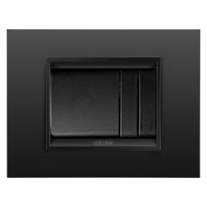 Gewiss GW12031 2M elektrik açarı qara, GW12021 0,5M elektrik açarı metal çərçivə monoxrom