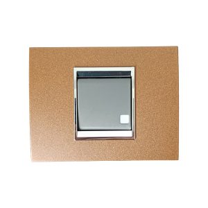 Gewiss GW12033 2M kvadrat işıqlı elektrik açarı metal çərçivə oksid.