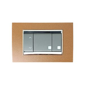 Gewiss GW12121 Jaluzi qalıcı 1-0-2 16A qara, GW12233 2M işıqlı elektrik açarı,  GW12003 1M işıqlı elektrik açarı metal çərçivə oksid