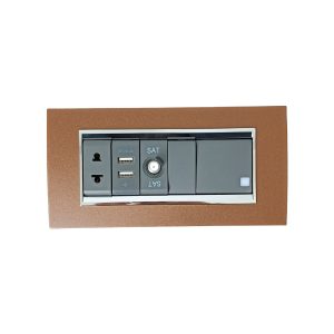 Gewiss GW12287  1M elektrik yuvası qara, GW12447  1M usb elektrik yuvası qara, GW12371  1M tv elektrik yuvası qara, GW12095  1M boşluq qapaq qara, GW12033  2M kvadrat işıqlı elektrik açarı metal çərçivə oksid